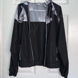 Active Floral Print Windbreaker